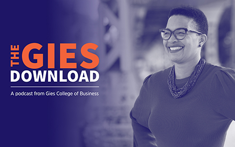 The Gies Download title card with Denise