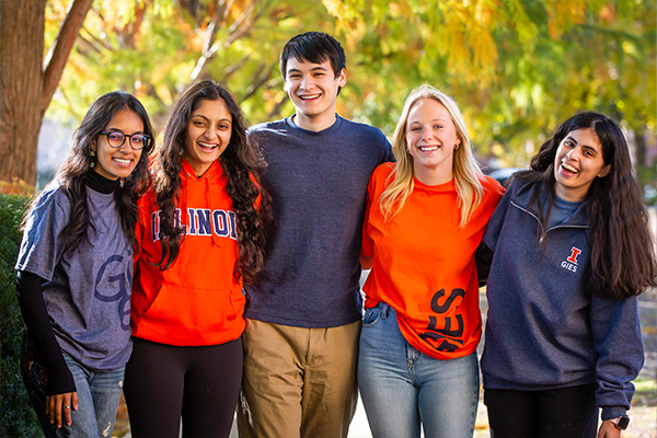 Gies Undergraduate Students in Branded Shirts Gies Undergraduate Students in Branded Shirts