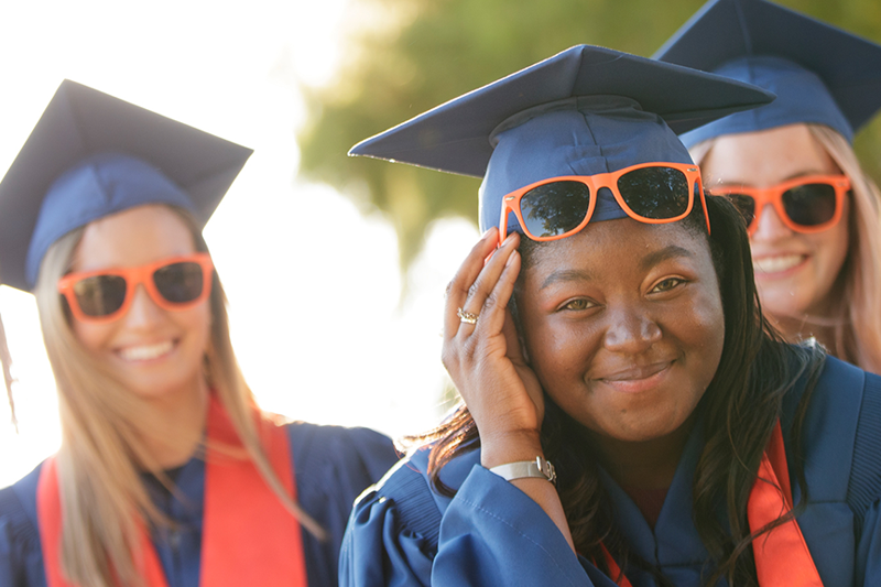 Graduation Students with Sunglasses