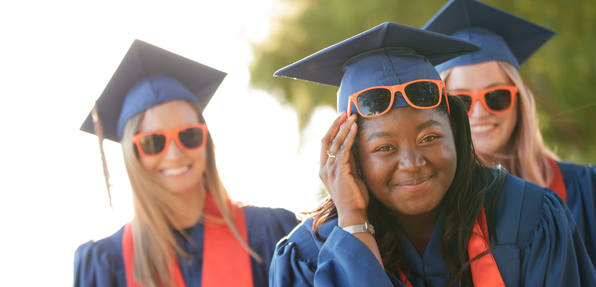 Students graduating together