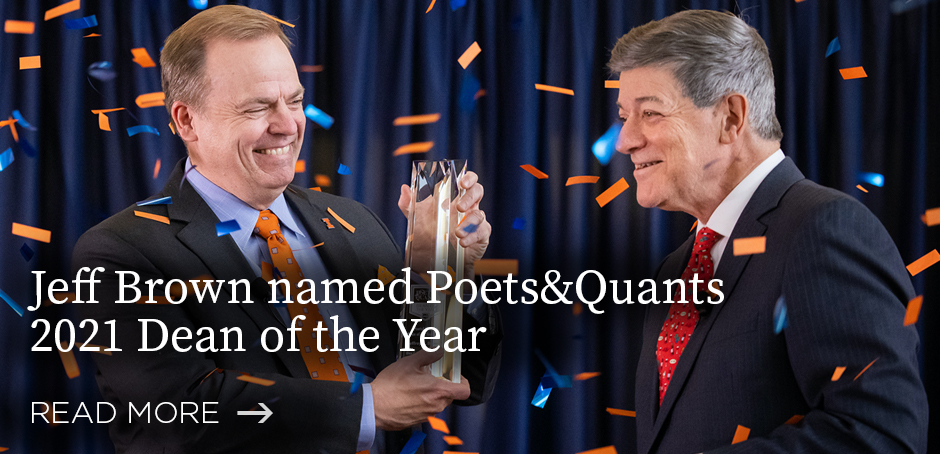 Dean Brown named Poets and Quants Dean of the Year (video)