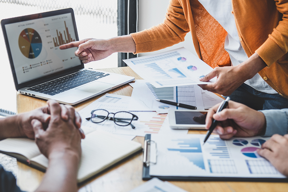 Stock image of strategy research