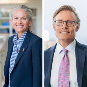 L to R: Dean W. Brooke Elliot and Larry Gies.