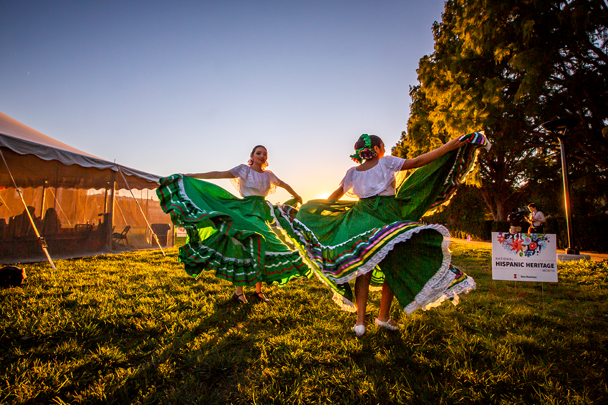 Dancers at Hispanic Heritage event