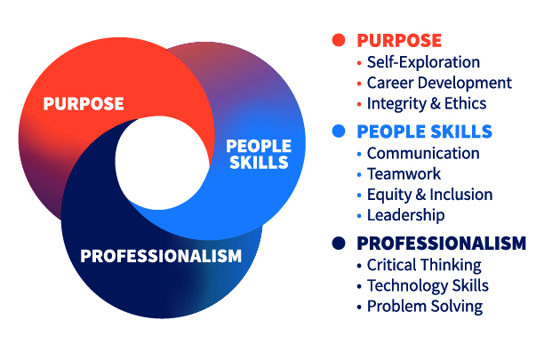 Graph focusing on Purpose, People Skills, and Professionalism