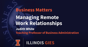Managing Remote Work Relationships