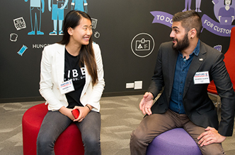Students talking Students talking